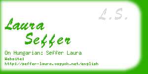 laura seffer business card